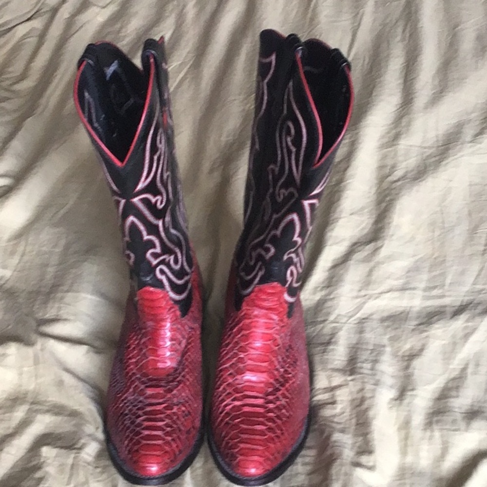 NOCONA brand Cowboy boots snake skin NOCONA